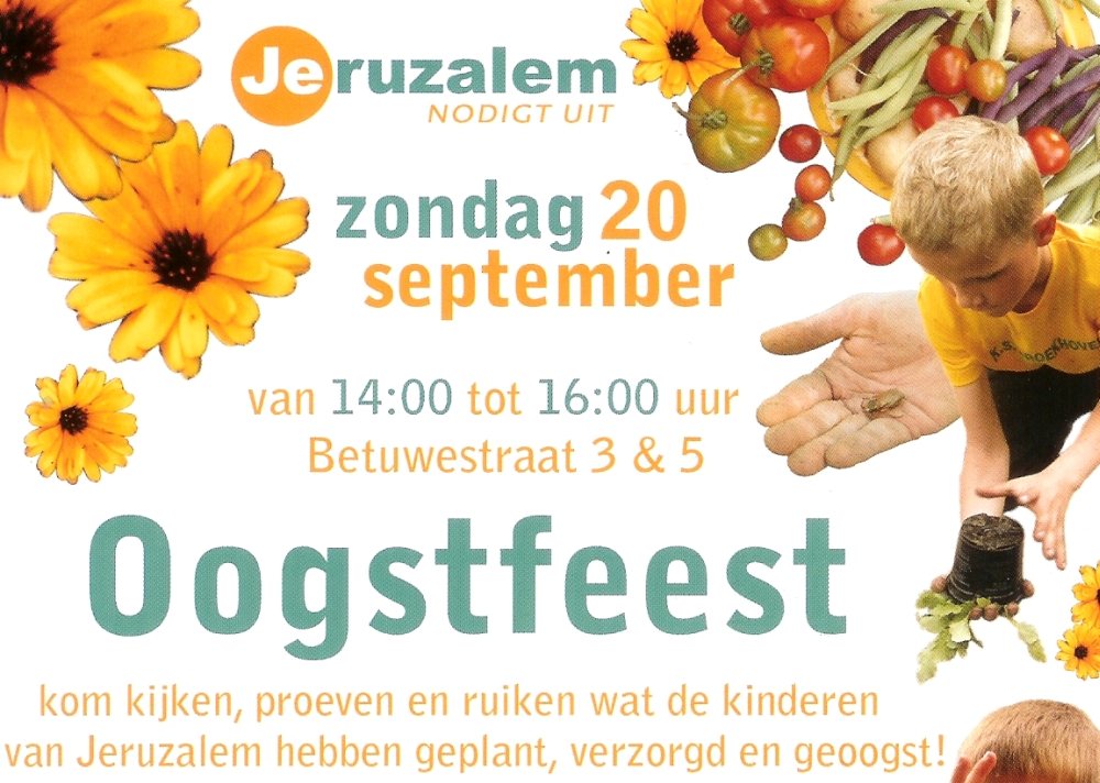 Kom naar het oogstfeest in Jeruzalem 