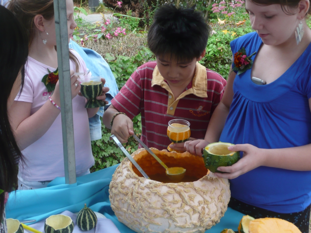 Pompoensoep gekruid met veel enthousiasme