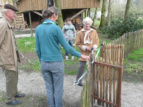 mijn ouders knipten het lint door