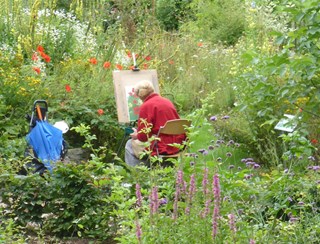 Schilderen in de Naturentuin