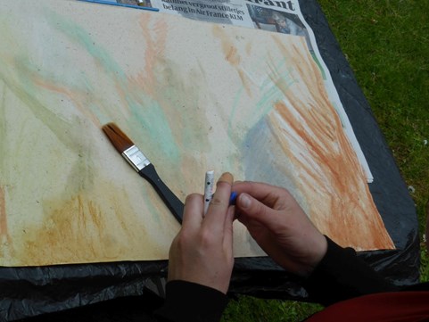 Schilderen met natuurlijke materialen 2