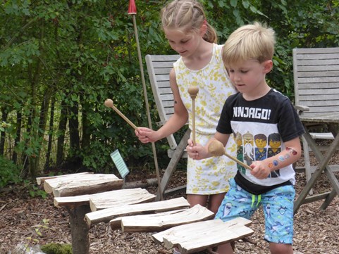 Natuurmuziek maken Naturentuin